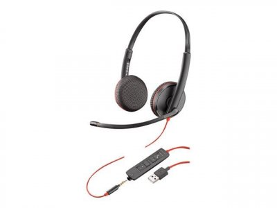 POLY com Blackwire C3225 Usb-a Headphones Noir