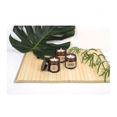 Pommadier en verre ambr&eacute; et son couvercle - 60 ml - Graine Cr&eacute;ative