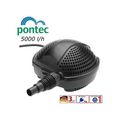 PONTEC Pompe &agrave; eau bassin de jardin et &eacute;tang 5000 l/h : 3 ans de garantie