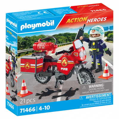 Pompier Et Moto - Playmobil&reg; Les Pompiers - 71466
