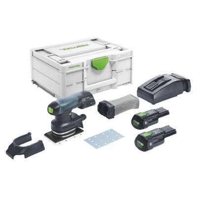 FESTOOL Ponceuse vibrante hybride RTSC 400 3,0 I-Plus + 2 batteries 3.0 Ah - 577686