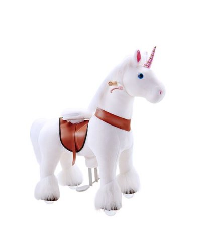 PONYCYCLE  Licorne Blanche &agrave; monter Petit Mod&egrave;le pour 3 &agrave; 5 ans