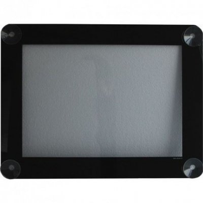 SECURIT Porte-affiches noirs pour vitres  - Format A3 -
