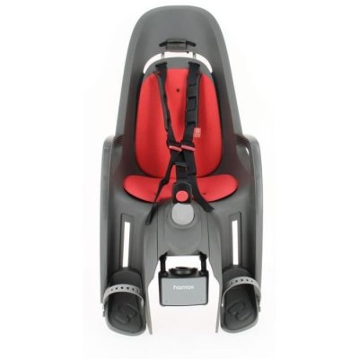 HAMAX Porte-bebe -  - ZENITH RELAX - Fixation cadre - Gris/rouge
