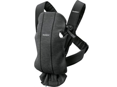  Porte b&eacute;b&eacute; Mini Jersey 3D gris charbon BabyBj&ouml;rn