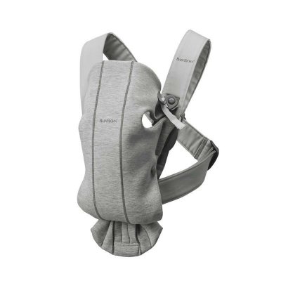 BABYBJORN Porte b&eacute;b&eacute; Mini Jersey 3D gris clair BabyBj&ouml;rn