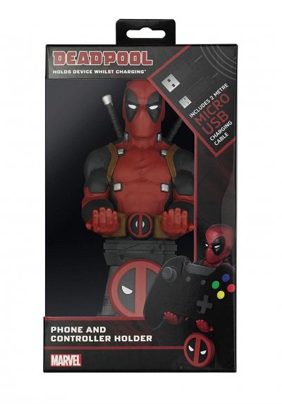 CABLE GUY Porte-c&acirc;ble et manette Deadpool s 