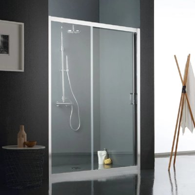 KIAMAMI VALENTINA Porte de douche en niche de 110 cm verre transparent