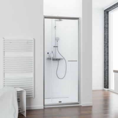 SCHULTE Porte de douche pivotante extens. 69-81 cm chrom&eacute;,  Vita