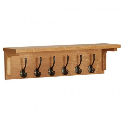 Porte-manteau 60x16x16 cm Bois de ch&ecirc;ne massif Vidaxl n/a