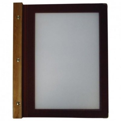 MATERIEL CH PRO Porte-menu A4 cadre en bois vert 320 x 260 x 20 mm - Securit - Bois