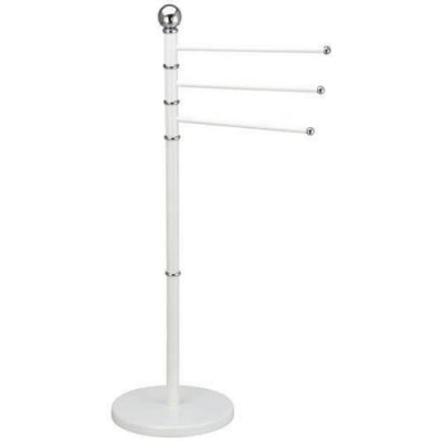 Porte Serviettes 3 branches Acier Blanc - Blanc - MSV
