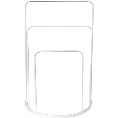 MSV Porte-serviettes Lune blanc L.49.5xl.26xh.75.5cm