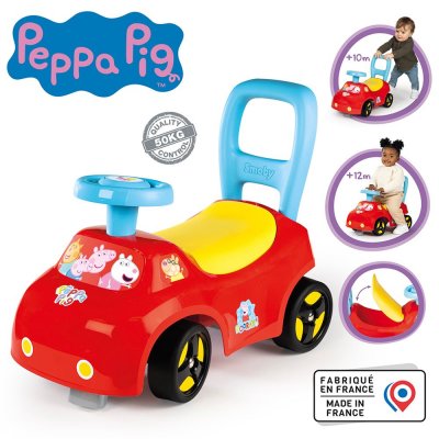 SMOBY Porteur b&eacute;b&eacute; auto Little  Peppa Pig 
