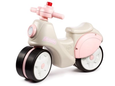 FALK Porteur enfant Scooter Strada Cr&egrave;me et Rose 1 &agrave; 3 ans - 