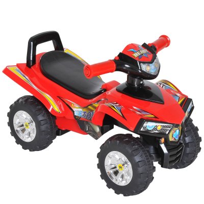 HOMCOM Porteur enfants 12-36 mois rouge noir