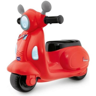 CHICCO Porteur Scooter Vespa Primavera - Rouge - Sons et Lumi&egrave;res - 