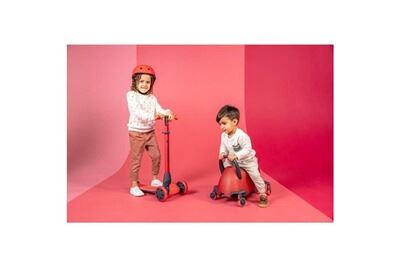  Porteur trottinette 5 en 1 yglider luna - rouge - y-volution