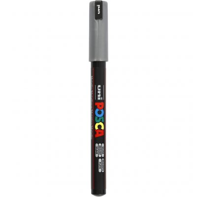 POSCA  marqueur de peinture &eacute;paisseur de la PC-1MRligne 0,7 mm argent