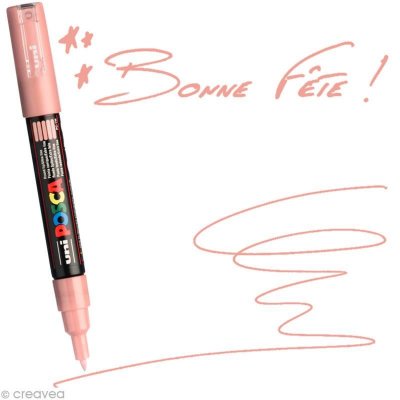 POSCA  Marqueur Pte conique extra-fine  PC1MC 0,7-1mm Rose Clair