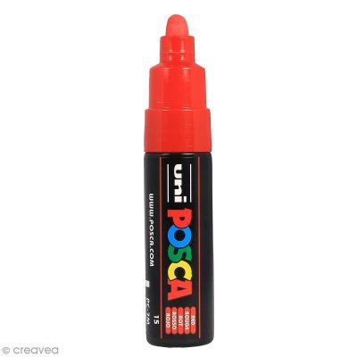 UNIBALL Posca Marqueur Rouge PC7M R - Lot de 3