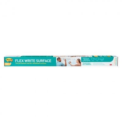 POST IT Post-it Tableau blanc adh&eacute;sif Flex Write Post-it - H 121,9 x L 91,4 cm