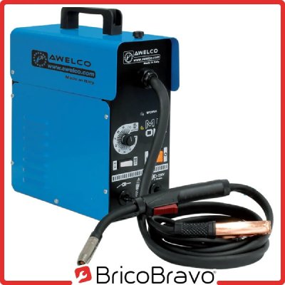 AWELCO Poste &agrave; souder MIG NO GAS  Mig one + fil fourr&eacute; + Accessoires masque