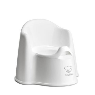 BABYBJORN Pot b&eacute;b&eacute; fauteuil blanc et gris BabyBj&ouml;rn
