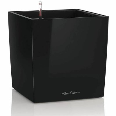  Pot Cube 40 Lechuza Kit Complet 40 cm - Noir brillant - Noir brillant