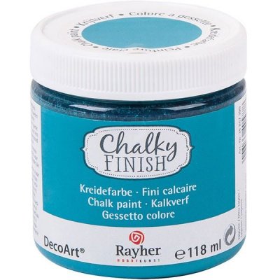 RAYHER Pot de 118ml de Chalky Finish, bleu lagon, pour loisirs cr&eacute;atifs