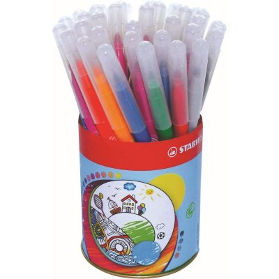 STABILO Pot de 36 feutres Power de coloriage - Coloris assortis - Lot de 2