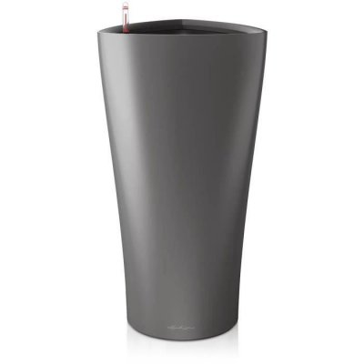  Pot de fleur - LEC - Delta Premium 40 - anthracite m&eacute;tallis&eacute; - syst&egrave;me d'irrigation int&eacute;gr&eacute; 
