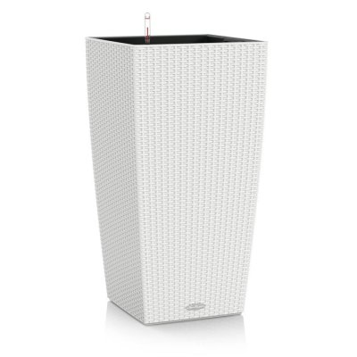  Pot de fleur LECHUZA Cubico Cottage 40 - kit complet, blanc 