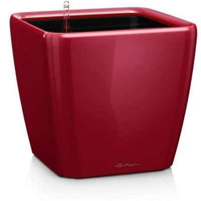LECHUZA Pot de fleur Quadro Premium LS 50 - kit complet, rouge scarlet brillant
