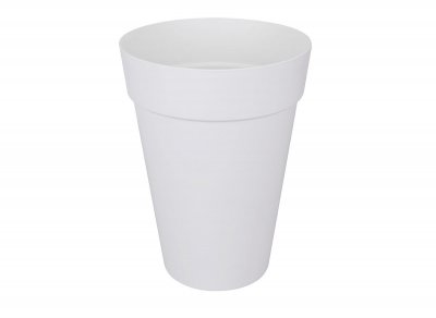 ELHO Pot de fleurs rond Loft Urban High &oslash; 42 x H.56 cm - Blanc - Blanc