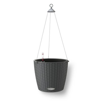 LECHUZA Pot Nido Cottage  Kit Complet Anthracite - 27 cm - Anthracite