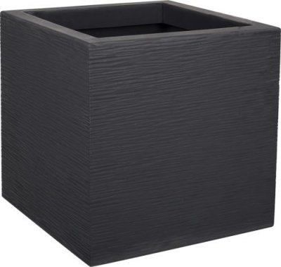 EDA Pot plastique carr&eacute; Graphit  21 l -Anthracite