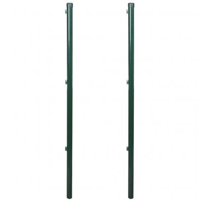 VIDAXL Poteau pour grillage 175cm (2 pi&egrave;ces )