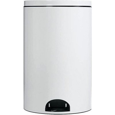 ROSSIGNOL Poubelle 20 litres Elora blanc, diam&egrave;tre 29cm, hauteur 47cm 