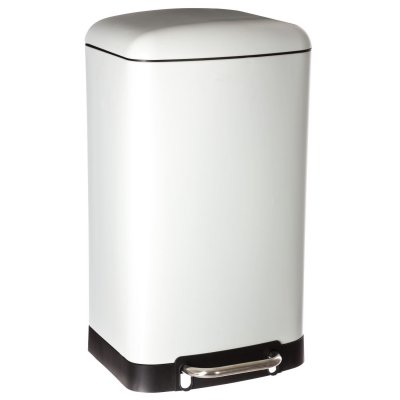 FIVE SIMPLY SMART Poubelle &agrave; p&eacute;dale Ariane - 30 l - 34 x 32 x 61 - Blanc