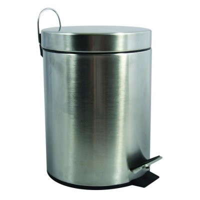 MSV Poubelle &agrave; p&eacute;dale Inox 20L Inox - Gris - 