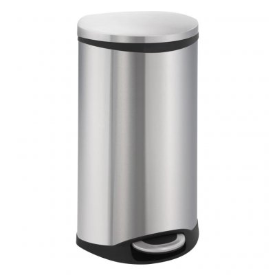EKO Poubelle &agrave; p&eacute;dale Shell 30 L Argent&eacute; mat  - N/A