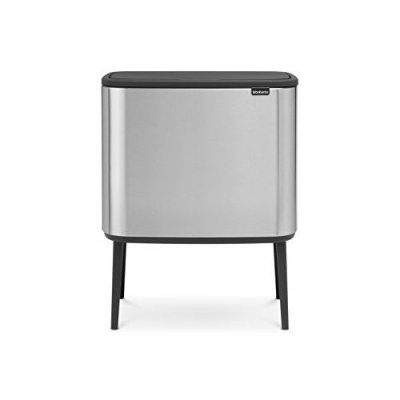 BRABANTIA Poubelle de cuisine 34 l manuel  acier inox matt steel
