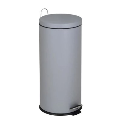KITCHEN MOVE Poubelle de cuisine &agrave; p&eacute;dale URBAN Gris Acier inoxydable 30L 