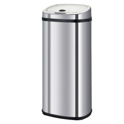 KITCHEN MOVE Poubelle de cuisine automatique 42L LARGO en acier INOX avec cerclage