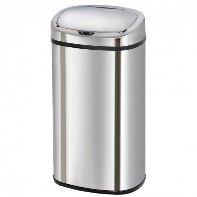 KITCHEN MOVE Poubelle de cuisine automatique MAJESTIC Argent Acier inoxydable 68L 