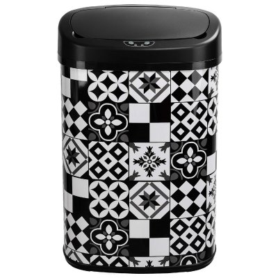 KITCHEN MOVE Poubelle de cuisine automatique MAJESTIC Noir Acier inoxydable 58 L 