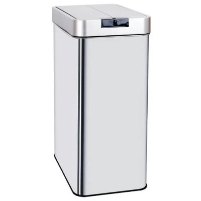 KITCHEN MOVE Poubelle de cuisine automatique SILVERLAKE Argent Acier inoxydable 60 L 