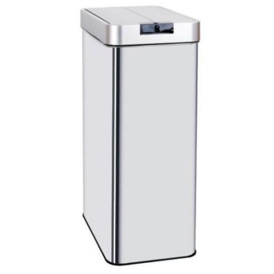 KITCHEN MOVE Poubelle de cuisine automatique SILVERLAKE Argent Acier inoxydable 90 L 