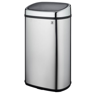 KITCHEN MOVE Poubelle de cuisine push CITY Argent Acier inoxydable 60 L